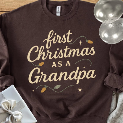First Christmas as a Grandpa - Classic Christmas Sweatshirt