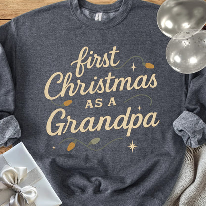 First Christmas as a Grandpa - Classic Christmas Sweatshirt