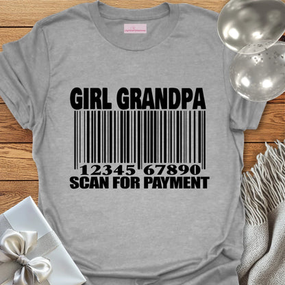 Girl Grandpa, Scan for Payment T-Shirt