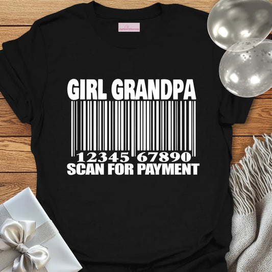 Girl Grandpa, Scan for Payment T-Shirt