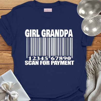 Girl Grandpa, Scan for Payment T-Shirt