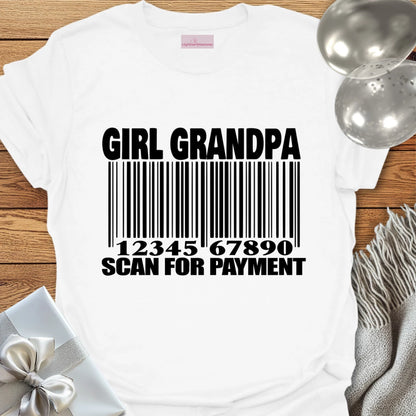 Girl Grandpa, Scan for Payment T-Shirt