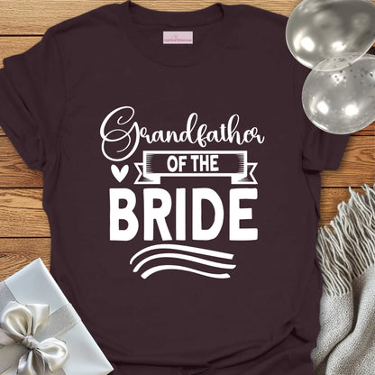 Grandfather of the Bride Wedding T-Shirt