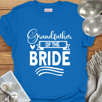 Grandfather of the Bride Wedding T-Shirt