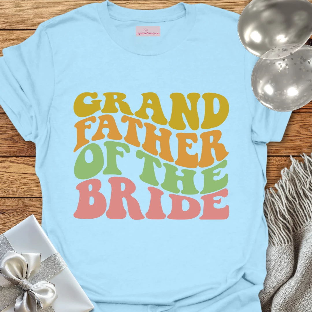 Grandfather of the Bride Wedding T-Shirt