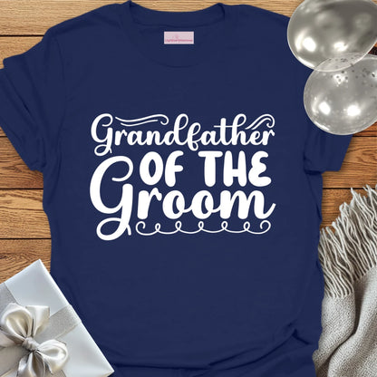 Grandfather of the Groom Wedding T-Shirt