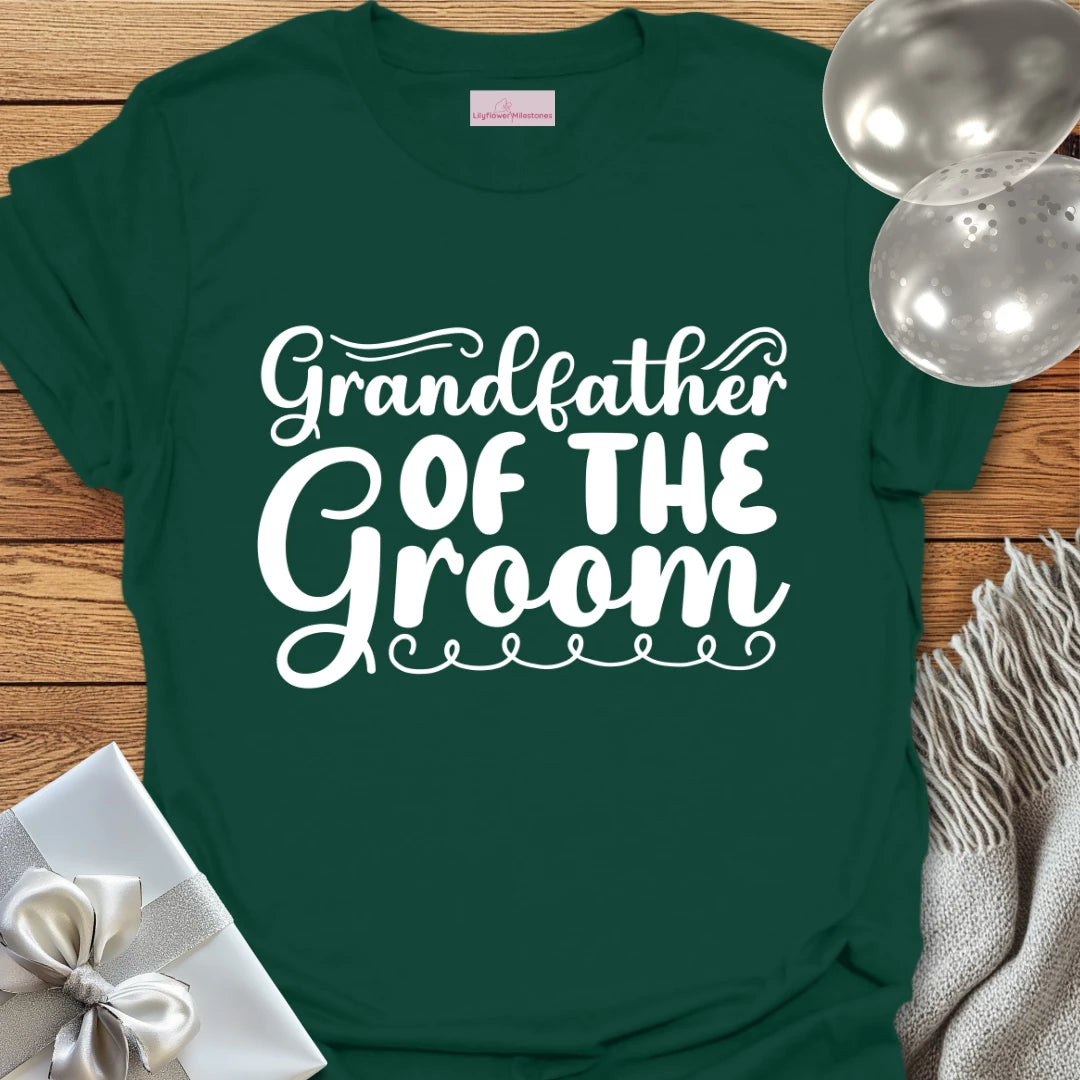 Grandfather of the Groom Wedding T-Shirt