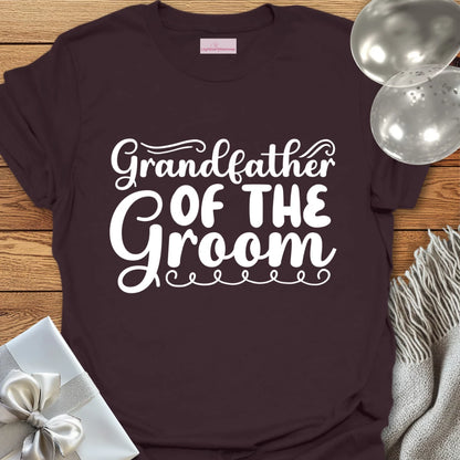 Grandfather of the Groom Wedding T-Shirt