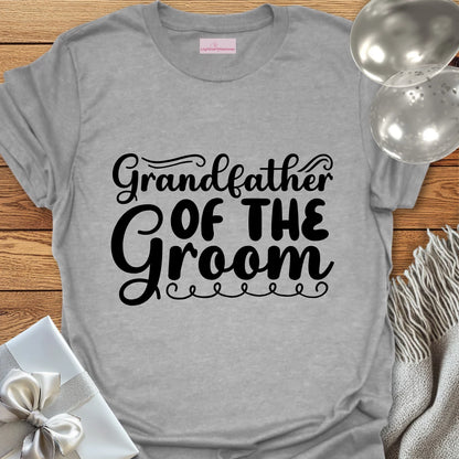 Grandfather of the Groom Wedding T-Shirt