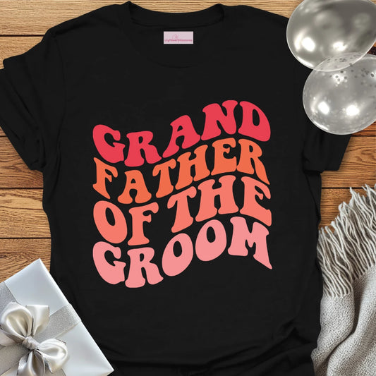 Grandfather of the Groom Wedding T-Shirt