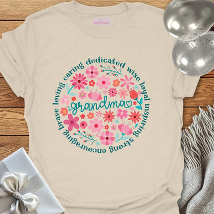 Grandma Floral Affirmations T-Shirt