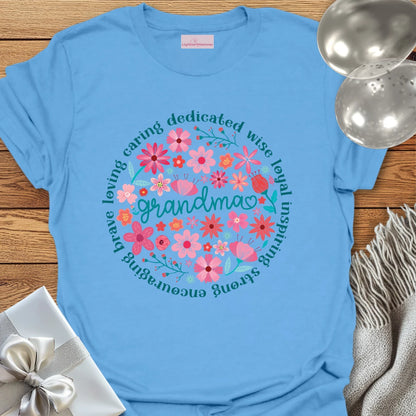 Grandma Floral Affirmations T-Shirt
