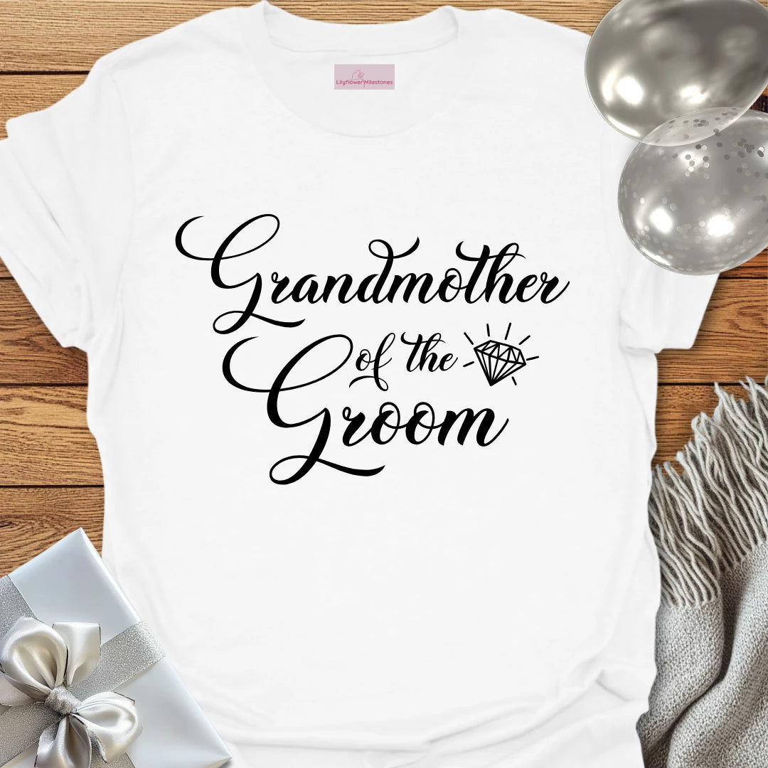 Grandmother of the Groom - Bridal Party T-Shirt