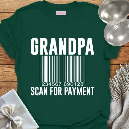 Grandpa, Scan for Payment T-Shirt