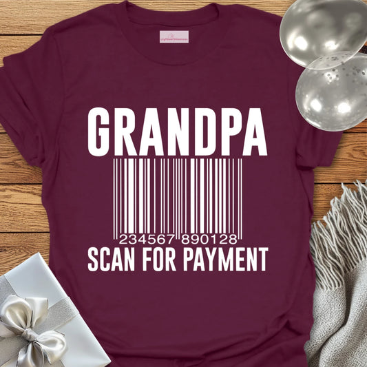 Grandpa, Scan for Payment T-Shirt