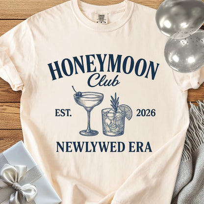 Honeymoon Club, Newlywed Era, Est. 2026 T-Shirt