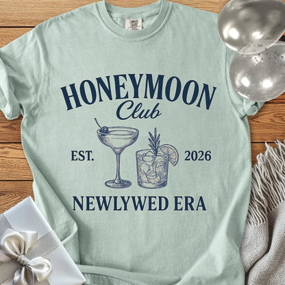 Honeymoon Club, Newlywed Era, Est. 2026 T-Shirt