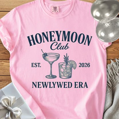 Honeymoon Club, Newlywed Era, Est. 2026 T-Shirt