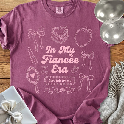 In My Fiancée Era, Est 2026 -  Premium Engagement T-Shirt