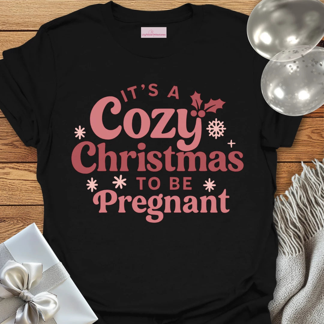 It's A Cosy Christmas to be Pregnant -  Christmas T-Shirt