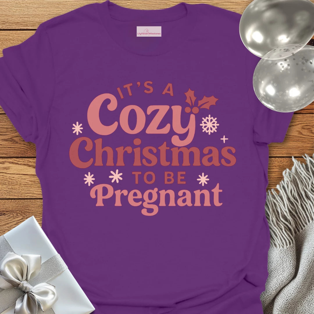 It's A Cosy Christmas to be Pregnant -  Christmas T-Shirt