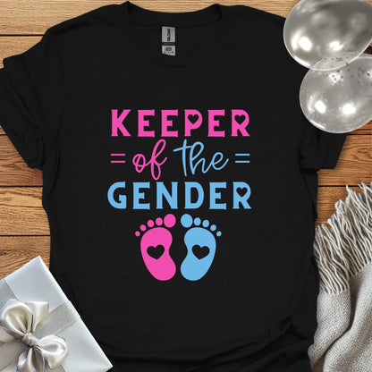Keeper of the Gender (footprints) - Gender Reveal T-Shirt