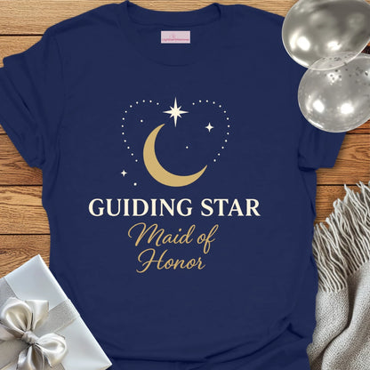 Maid of Honor, Guiding Star Wedding T-Shirt