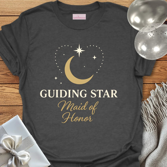 Maid of Honor, Guiding Star Wedding T-Shirt