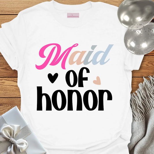 Maid of Honor Wedding T-Shirt