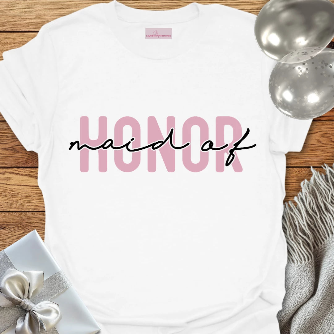 Maid of Honor - Wedding T-Shirt