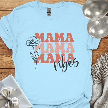 Mama Vibes (floral) - Pregnancy T-Shirt