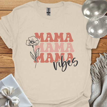 Mama Vibes (floral) - Pregnancy T-Shirt