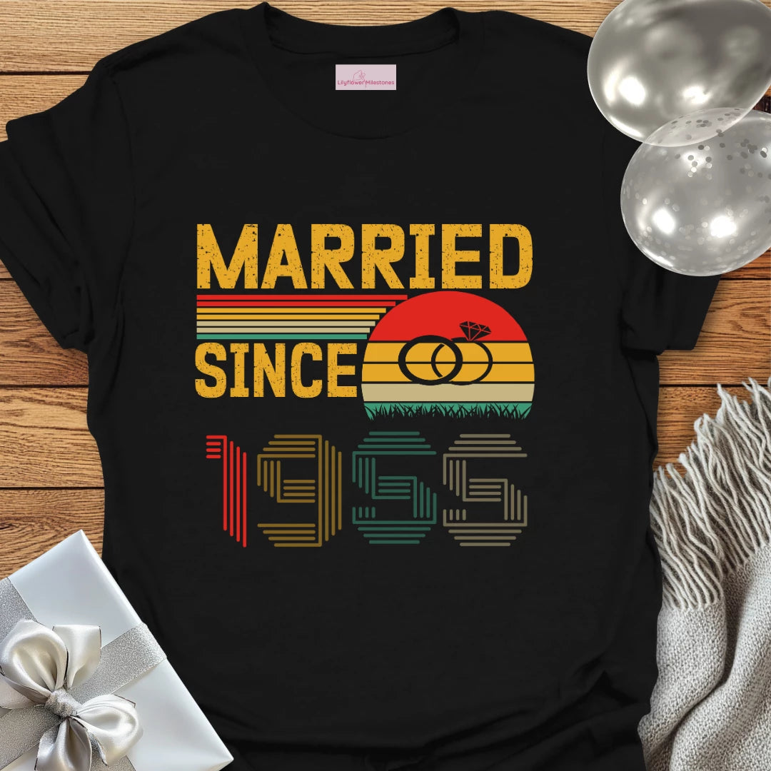 Married Since 1955 - 70th Wedding Anniversary T-Shirt