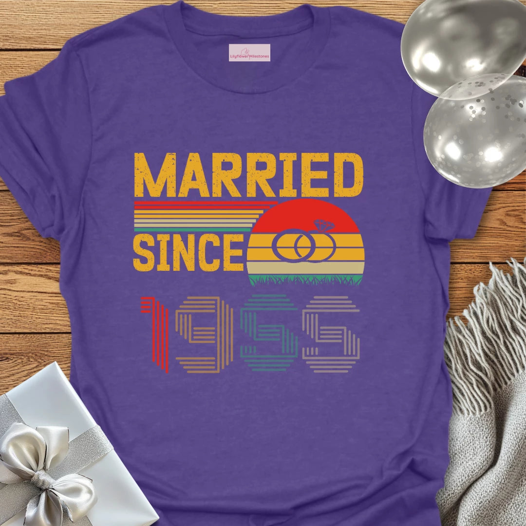 Married Since 1955 - 70th Wedding Anniversary T-Shirt