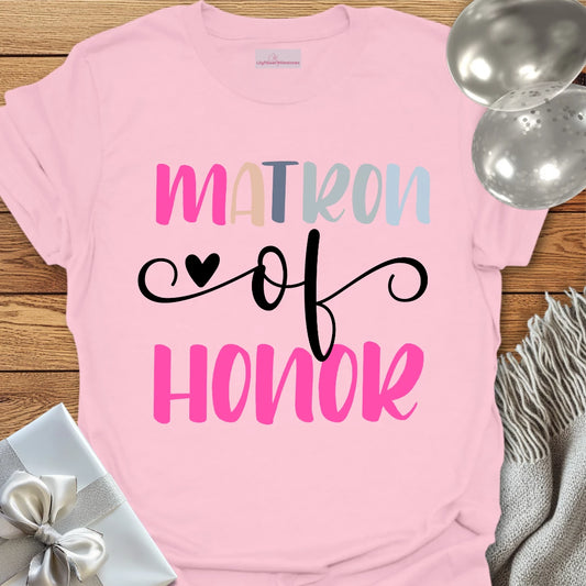 Matron of Honor Wedding T-Shirt