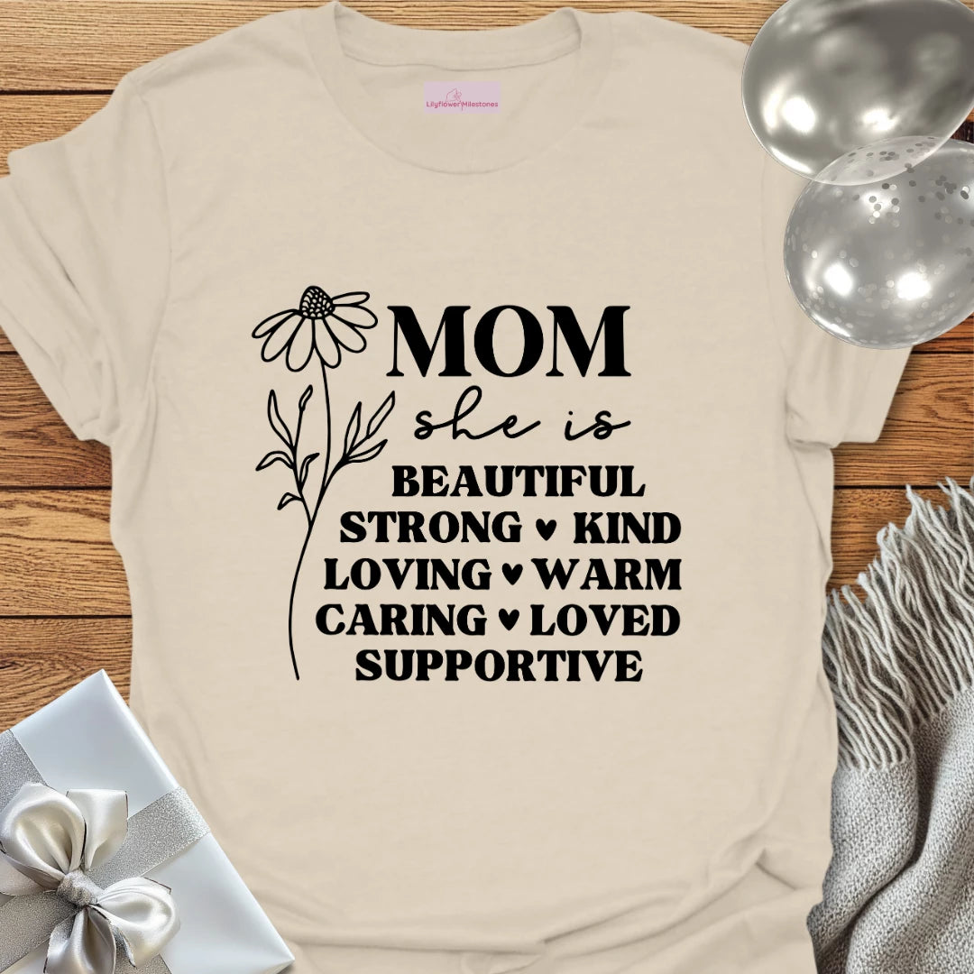 Mom Floral Affirmations T-Shirt