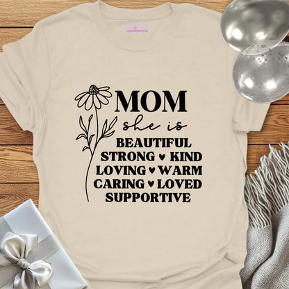 Mom Floral Affirmations T-Shirt