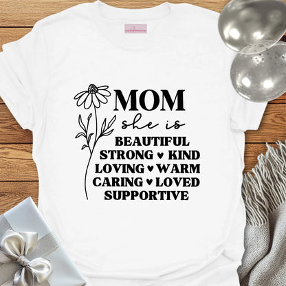 Mom Floral Affirmations T-Shirt