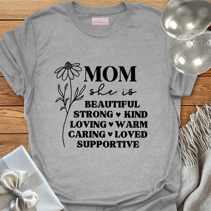 Mom Floral Affirmations T-Shirt