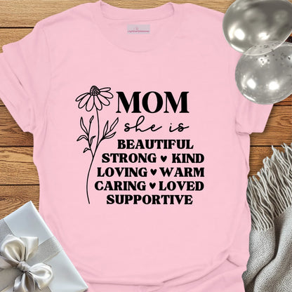 Mom Floral Affirmations T-Shirt