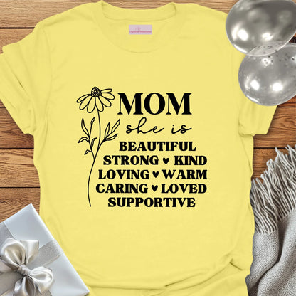 Mom Floral Affirmations T-Shirt