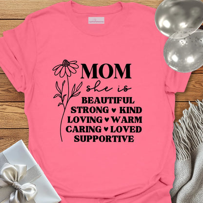 Mom Floral Affirmations T-Shirt