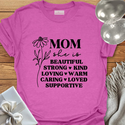 Mom Floral Affirmations T-Shirt