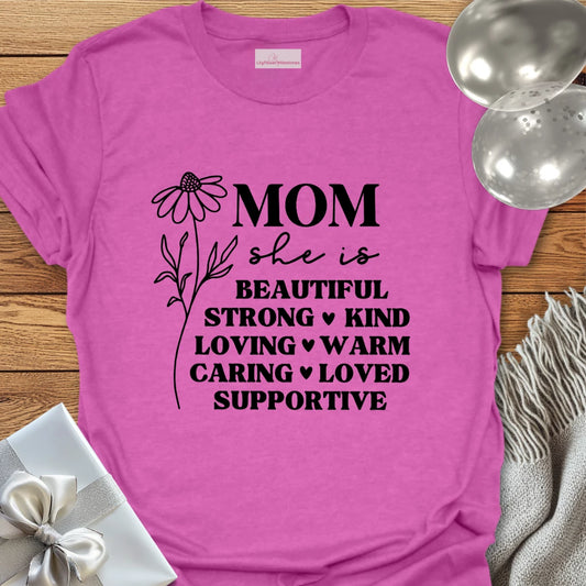 Mom Floral Affirmations T-Shirt