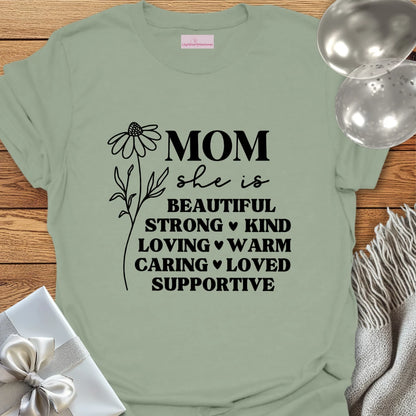 Mom Floral Affirmations T-Shirt