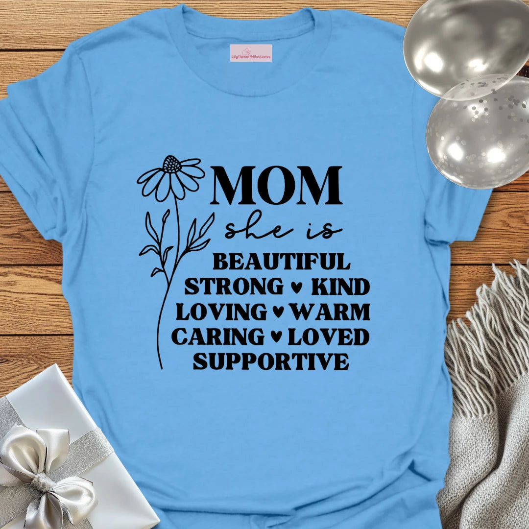 Mom Floral Affirmations T-Shirt