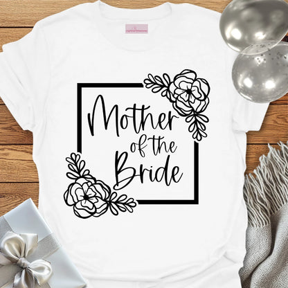 Mother of the Bride Floral Bridal Party T-Shirt