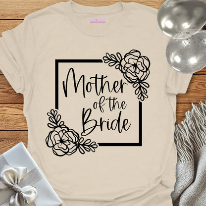 Mother of the Bride Floral Bridal Party T-Shirt