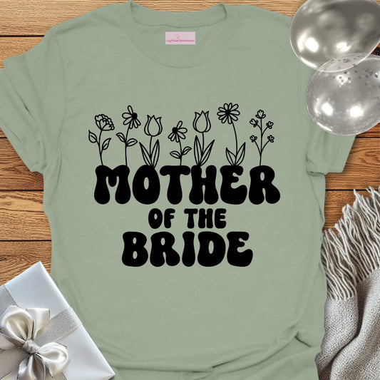 Mother of the Bride (Wildflowers) - Bridal Party T-Shirt