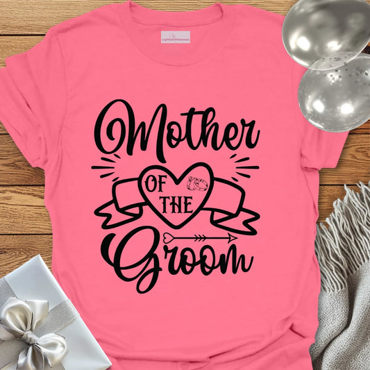 Mother of the Groom T-Shirt (scroll)